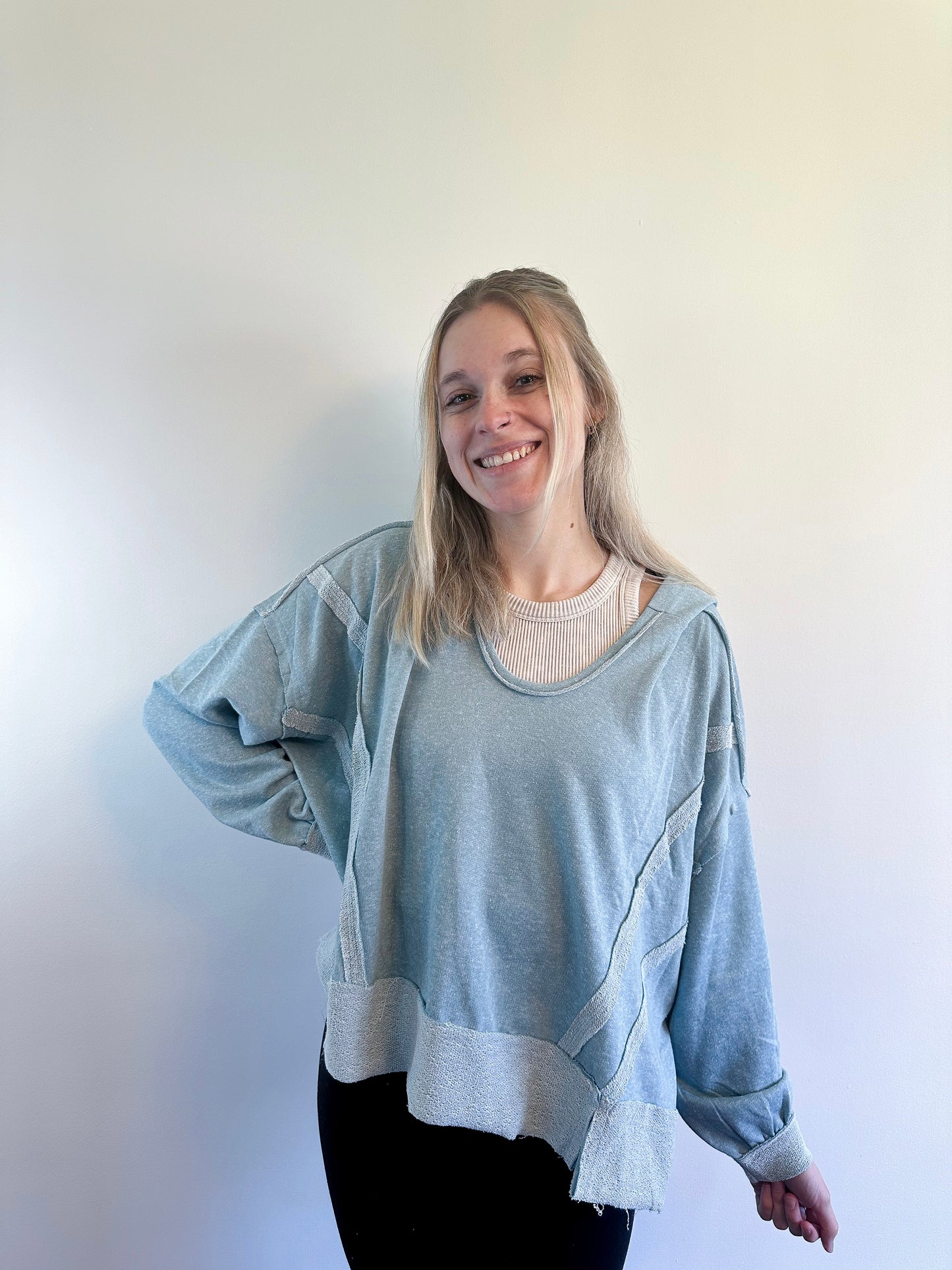 Dusty Teal Lightweight Top