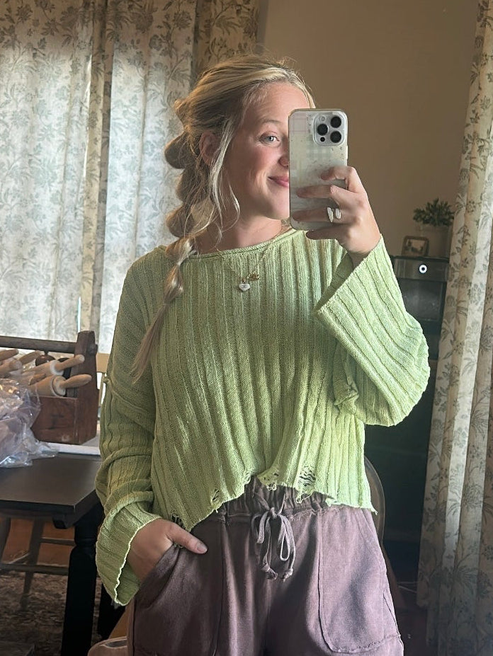Lila Loose Knit Sweater -margarita