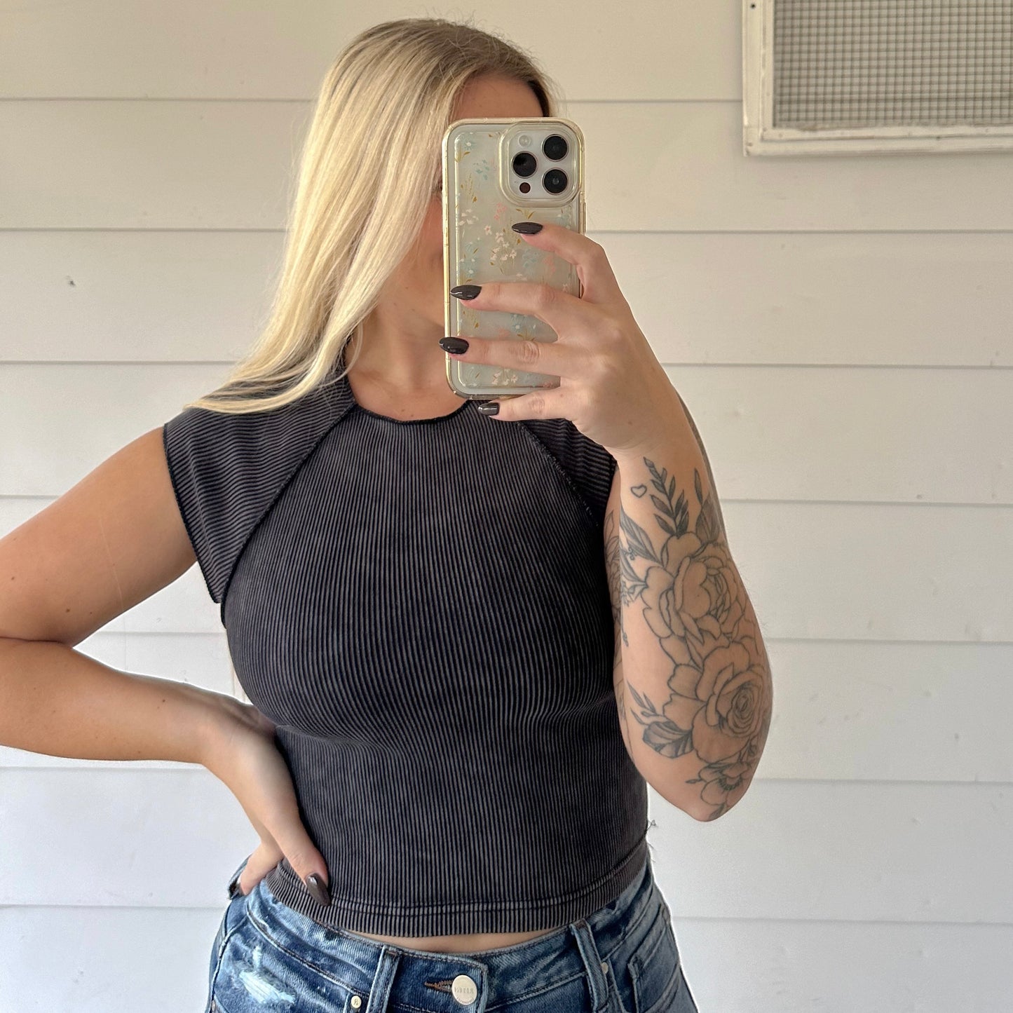 Morgan Ribbed Seamless Top