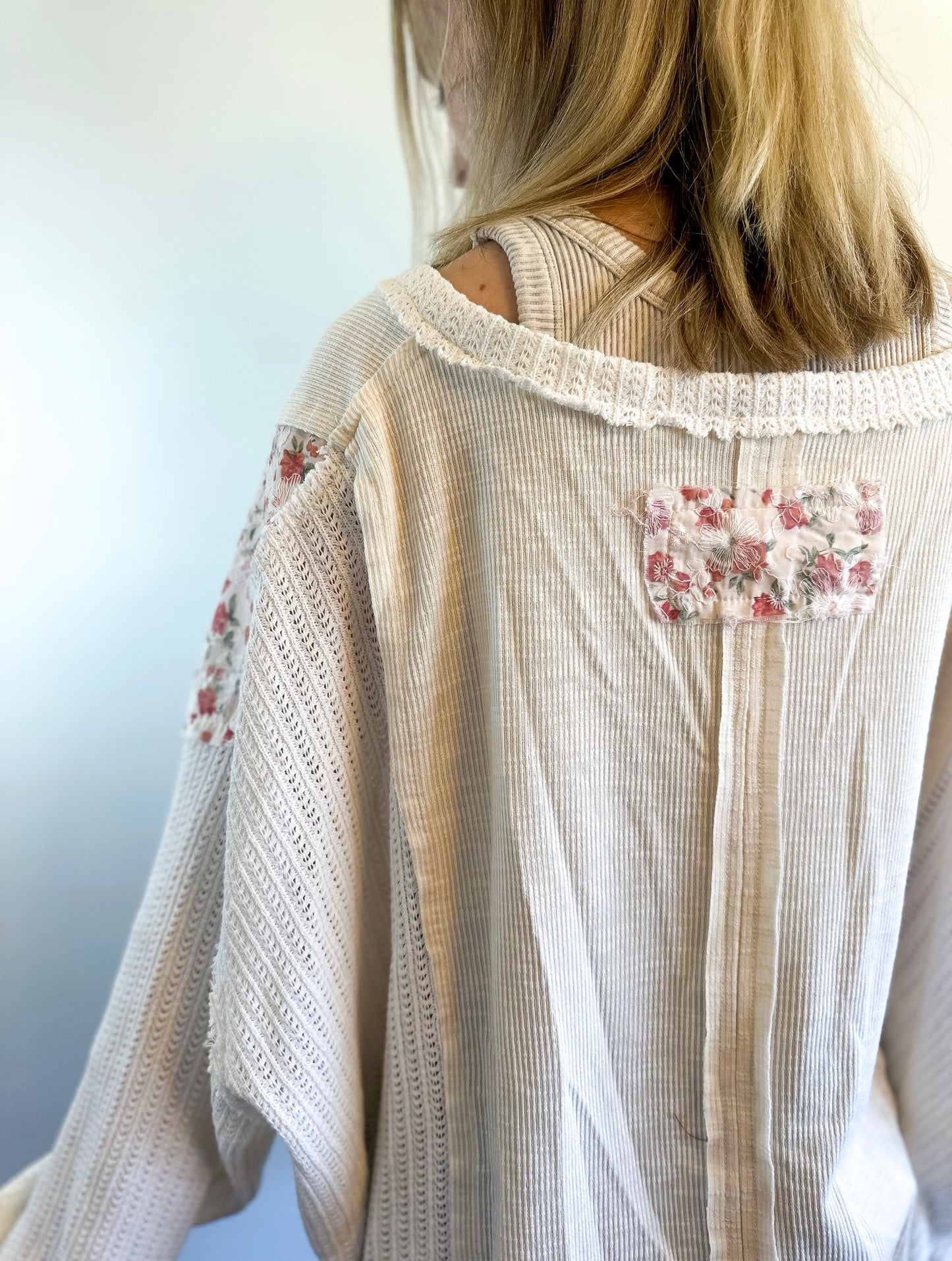 Vintage Floral Knit Top