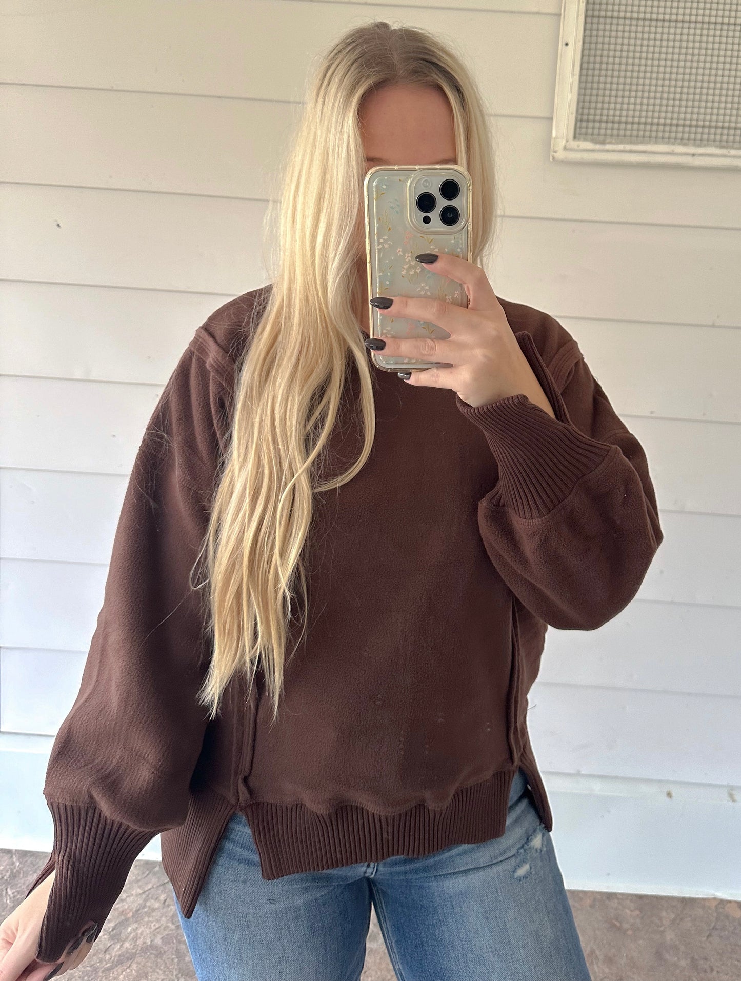 Blakely Pullover -Coffee