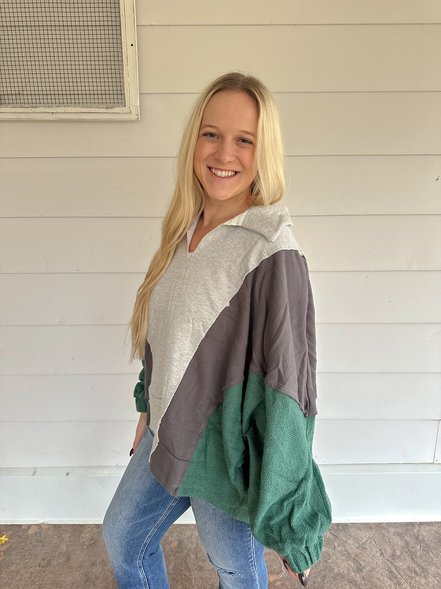 The Lottie Pullover -Pine