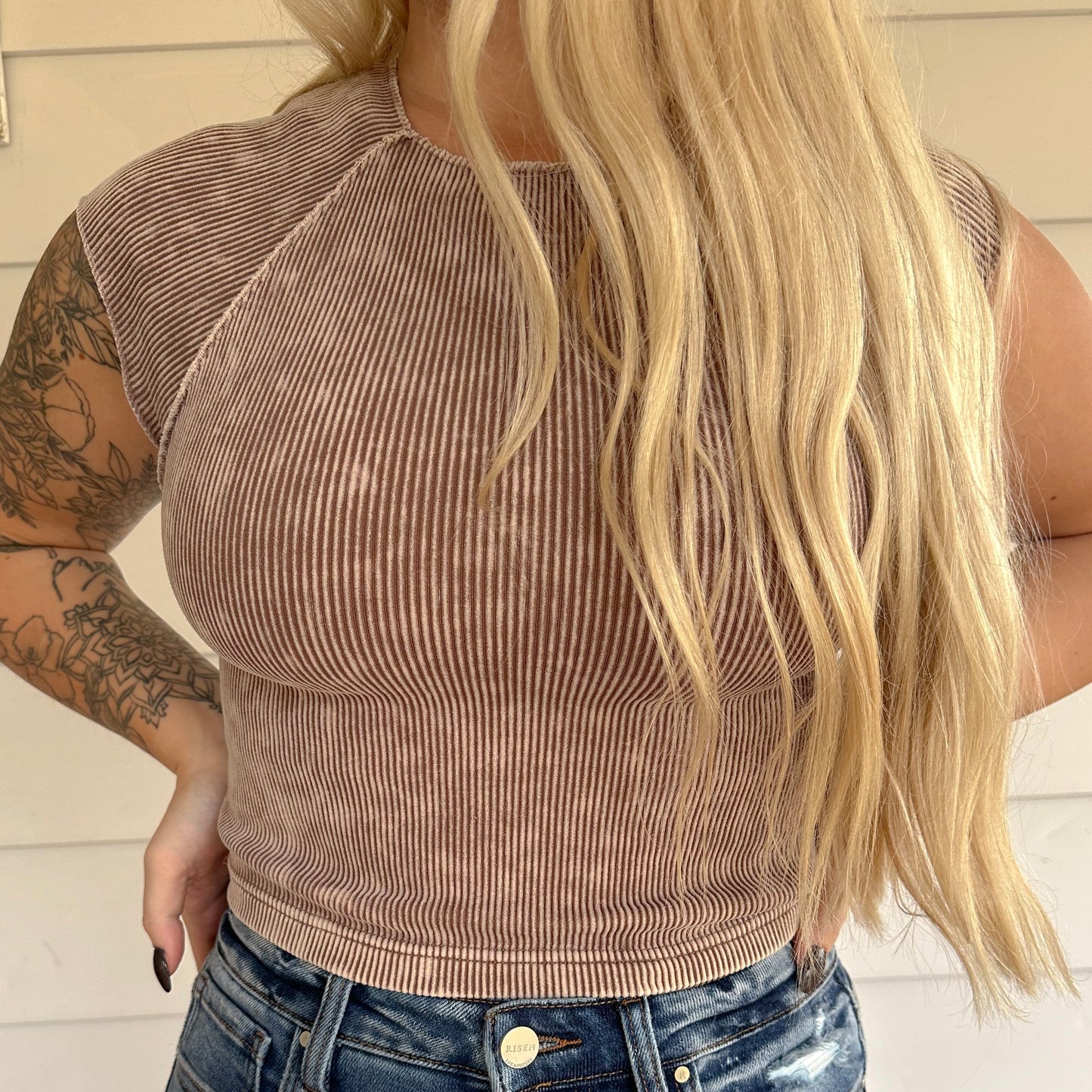 Morgan Ribbed Seamless Top