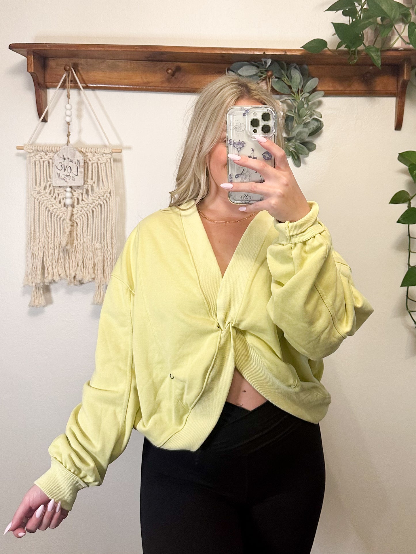 Callie Crossed Reversible Pullover