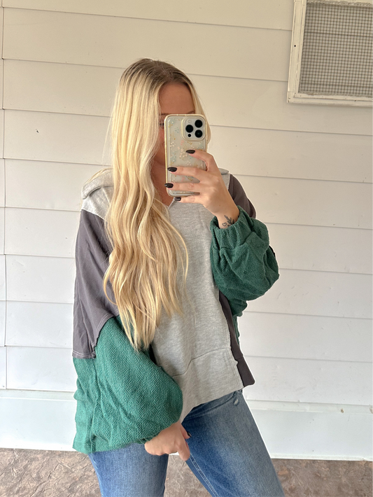 The Lottie Pullover -Pine
