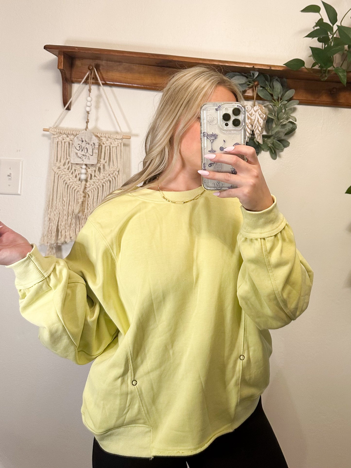 Callie Crossed Reversible Pullover