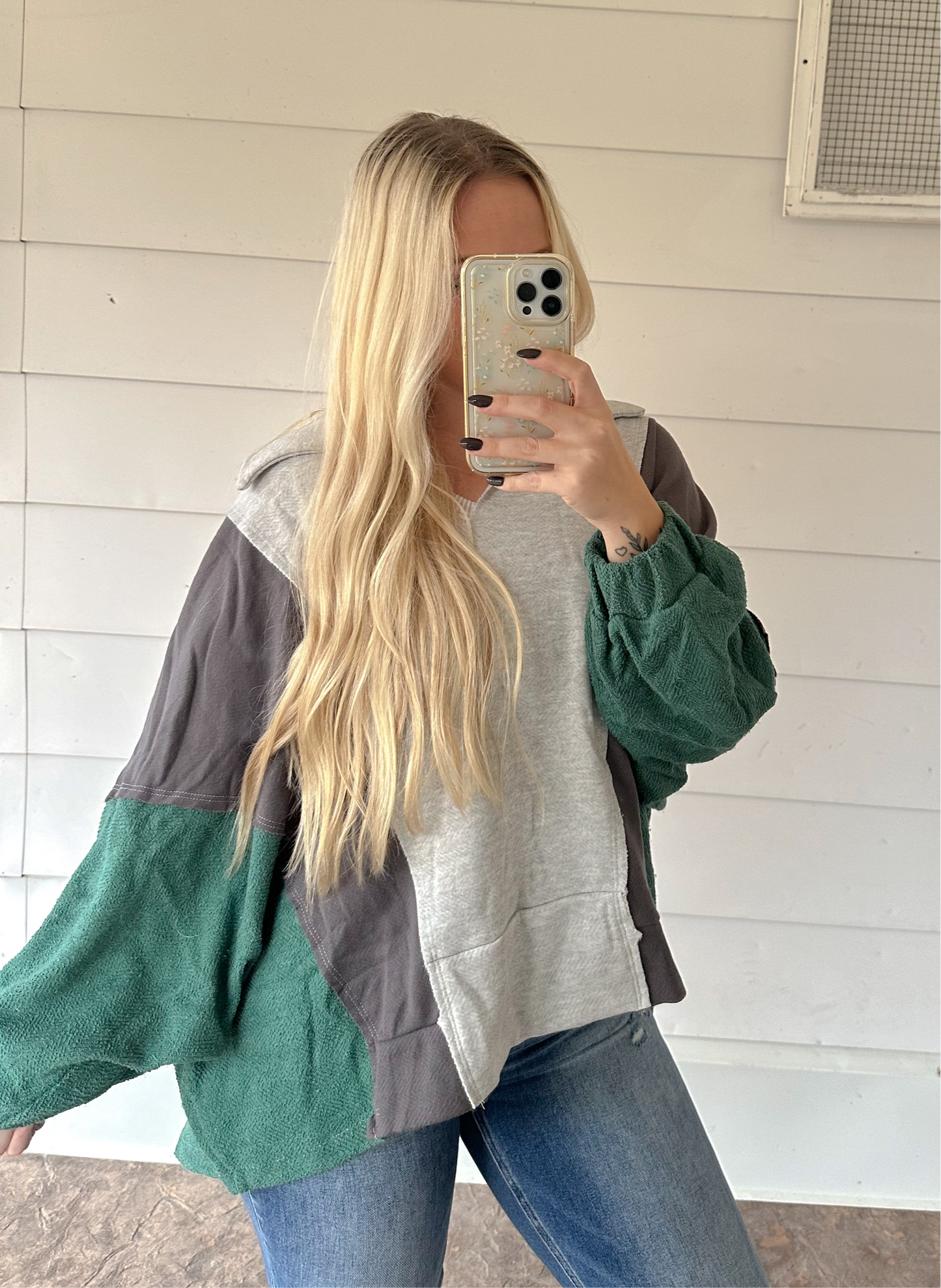 The Lottie Pullover -Pine