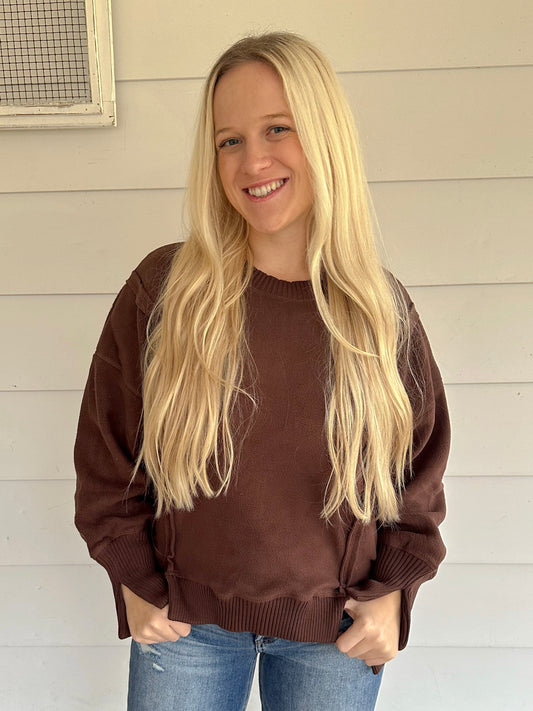 Blakely Pullover -Coffee