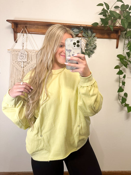 Callie Crossed Reversible Pullover