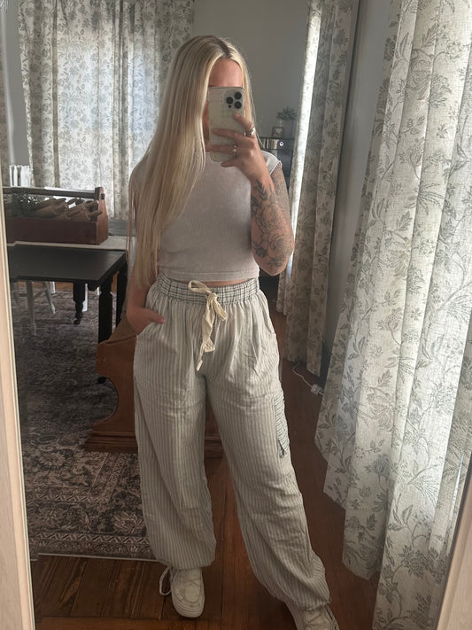 Striped Vintage Balloon Pants