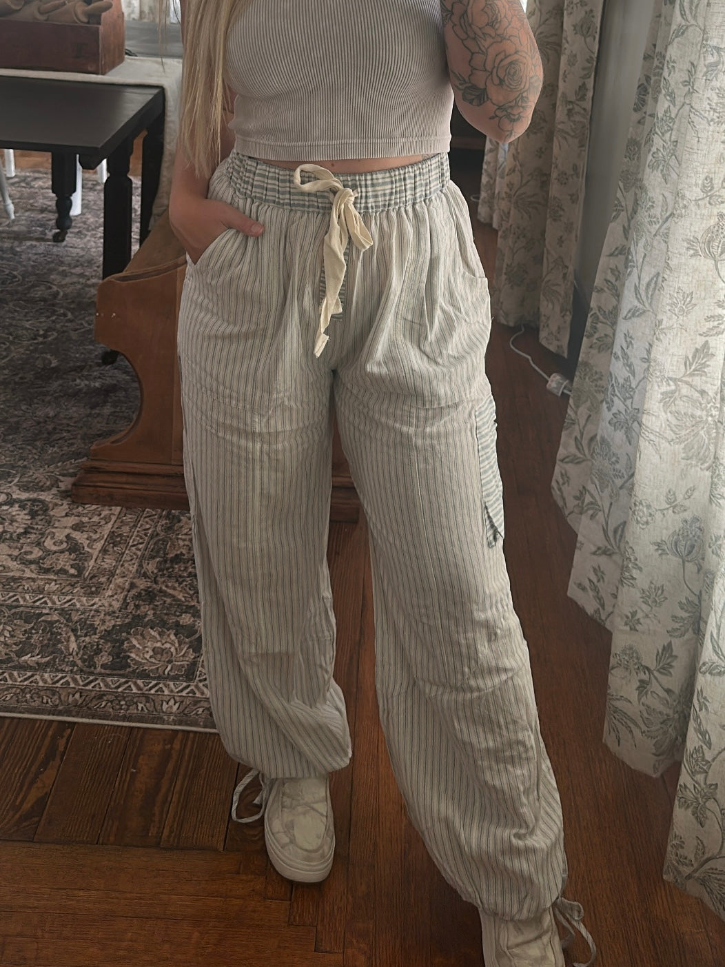 Striped Vintage Balloon Pants