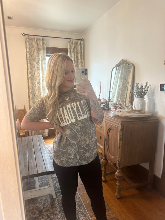 Dilly Dally Camo Graphic Tee