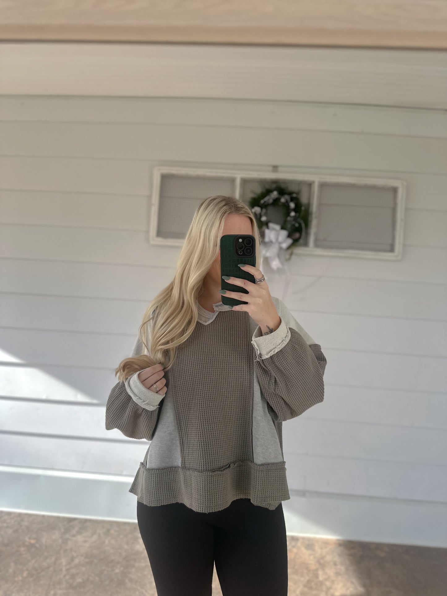 Valerie Waffle Knit Top
